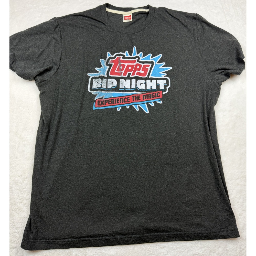 Homage Topps Rip Night Experience The Magic Graphic Tee XXL Charcoal Gray